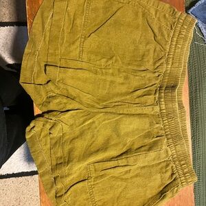 Olive Green Women's Shorts